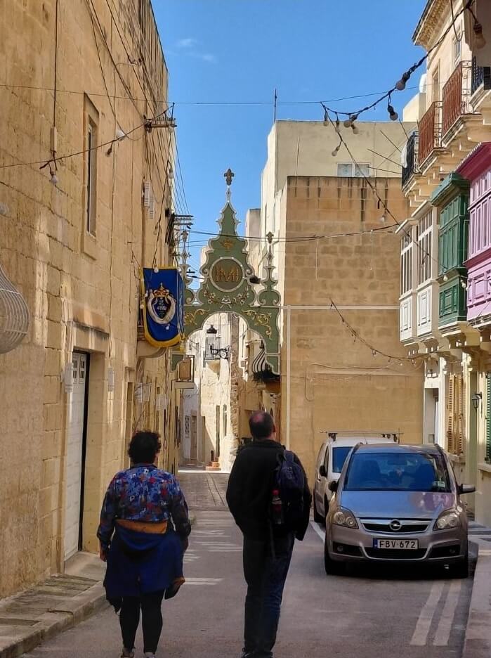Quiet streets inside Mdina Malta the silent city