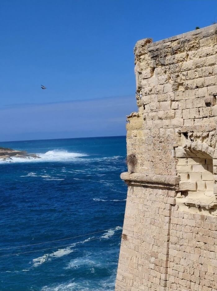 Historic walls and pathways in Mdina Malta