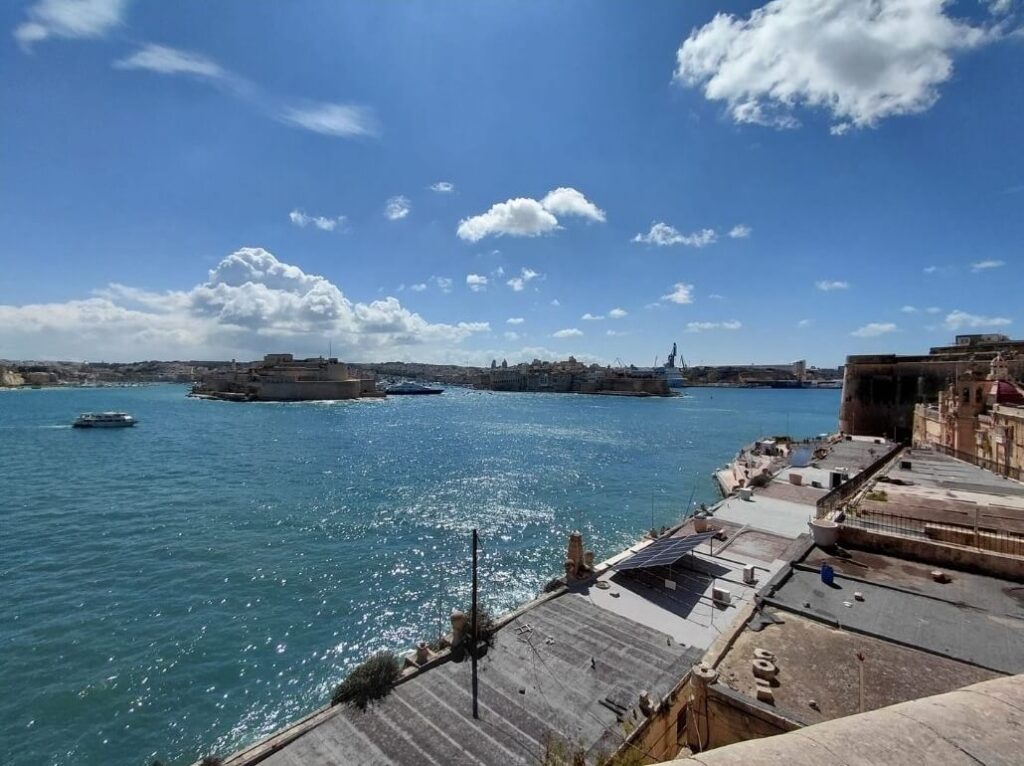 alletta skyline from the water at Grand Harbour Malta