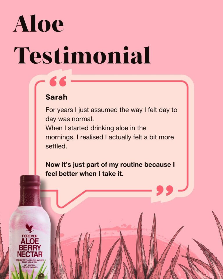 aloe gel forever testimonial