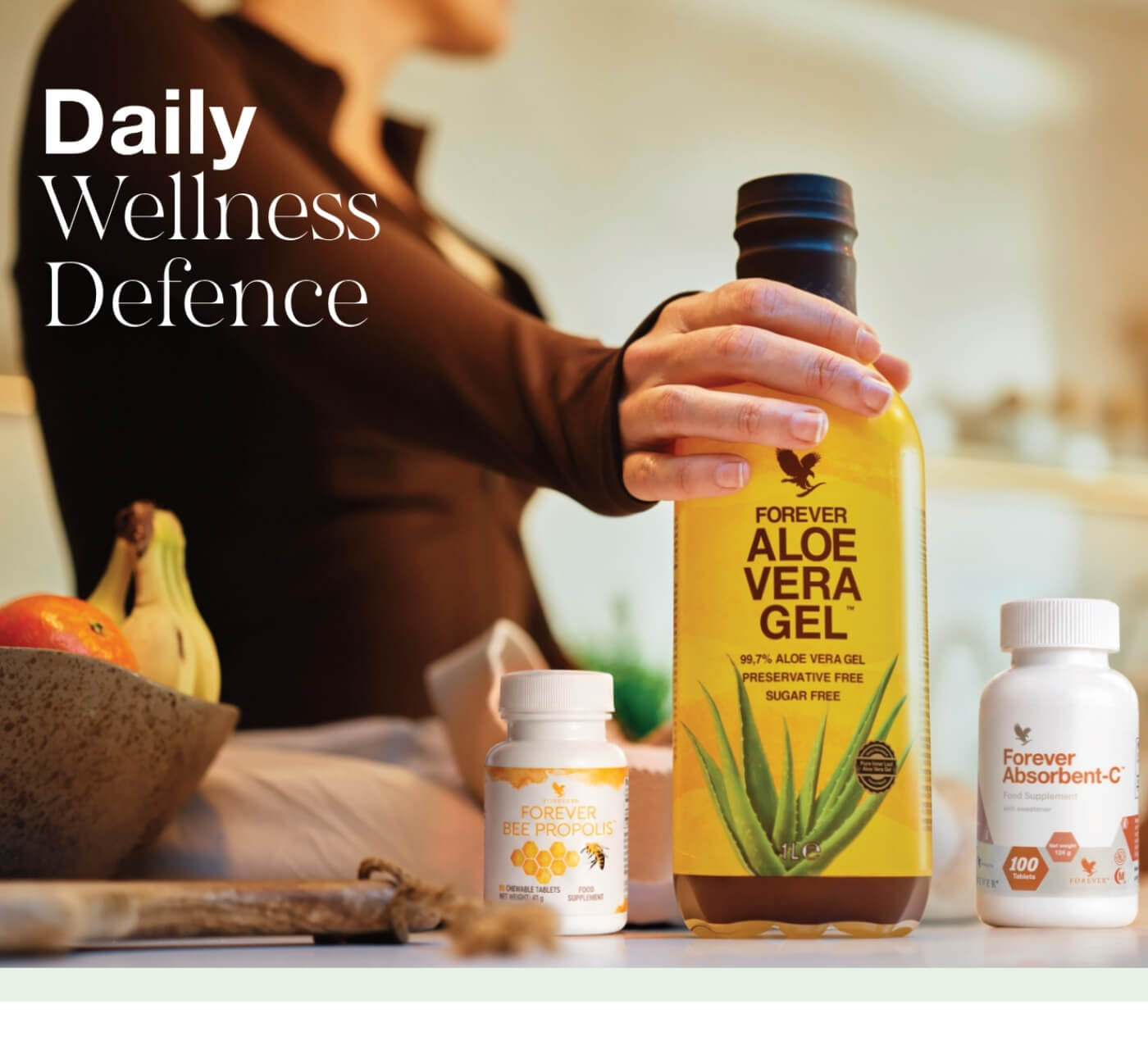 Forever Daily Wellness Defence with Aloe Vera, Absorbent-C and Bee Propolis